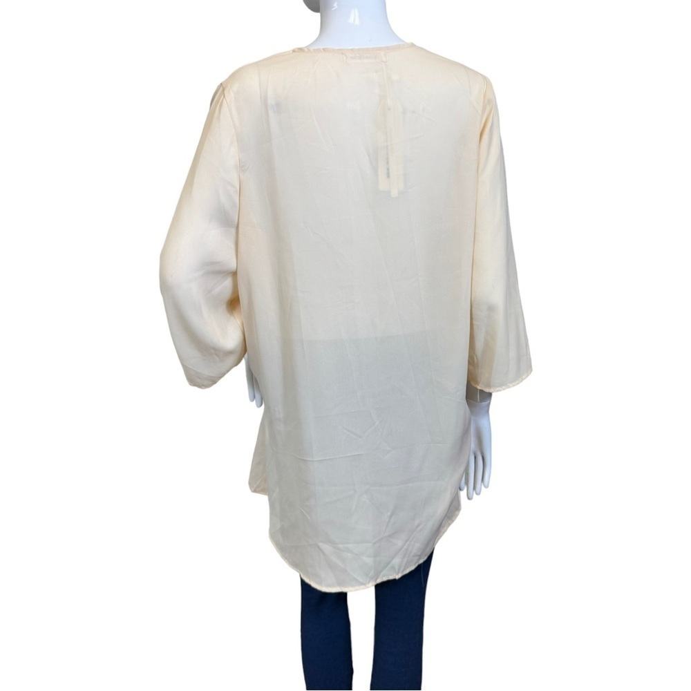 Abollria size Large sheer over cover peachy color NWT